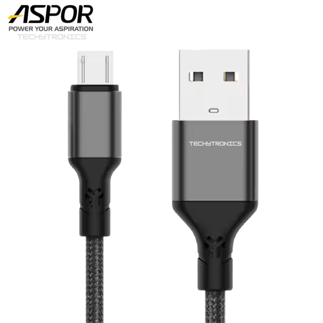 Aspor AC-25 Micro usb 3.1A FAST CHARGE nylon braided cable - Image 2