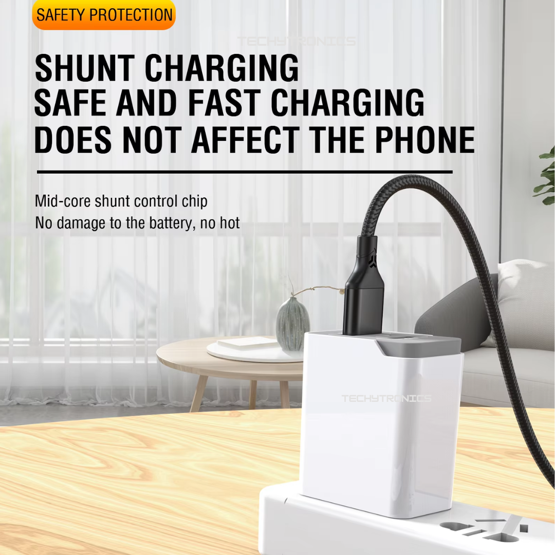 Aspor AC-27 USB type C 3.1A FAST CHARGE nylon braided cable - Image 3